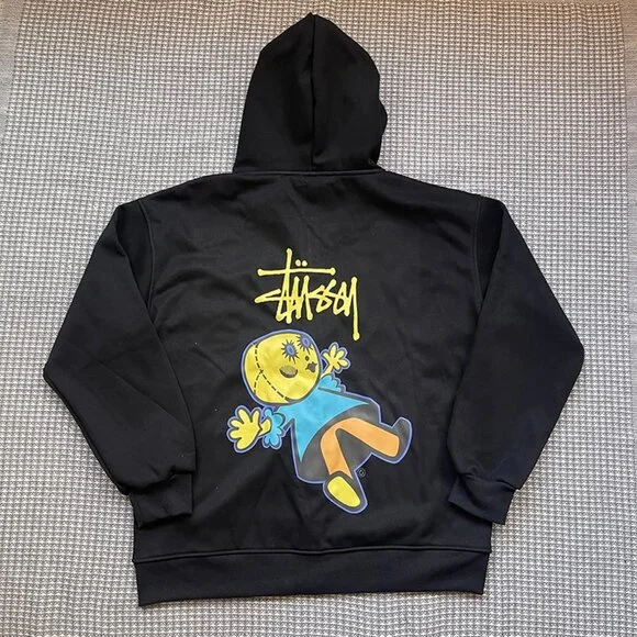 Stussy Dollie Zip Puppet Hoodie Black Hoodies